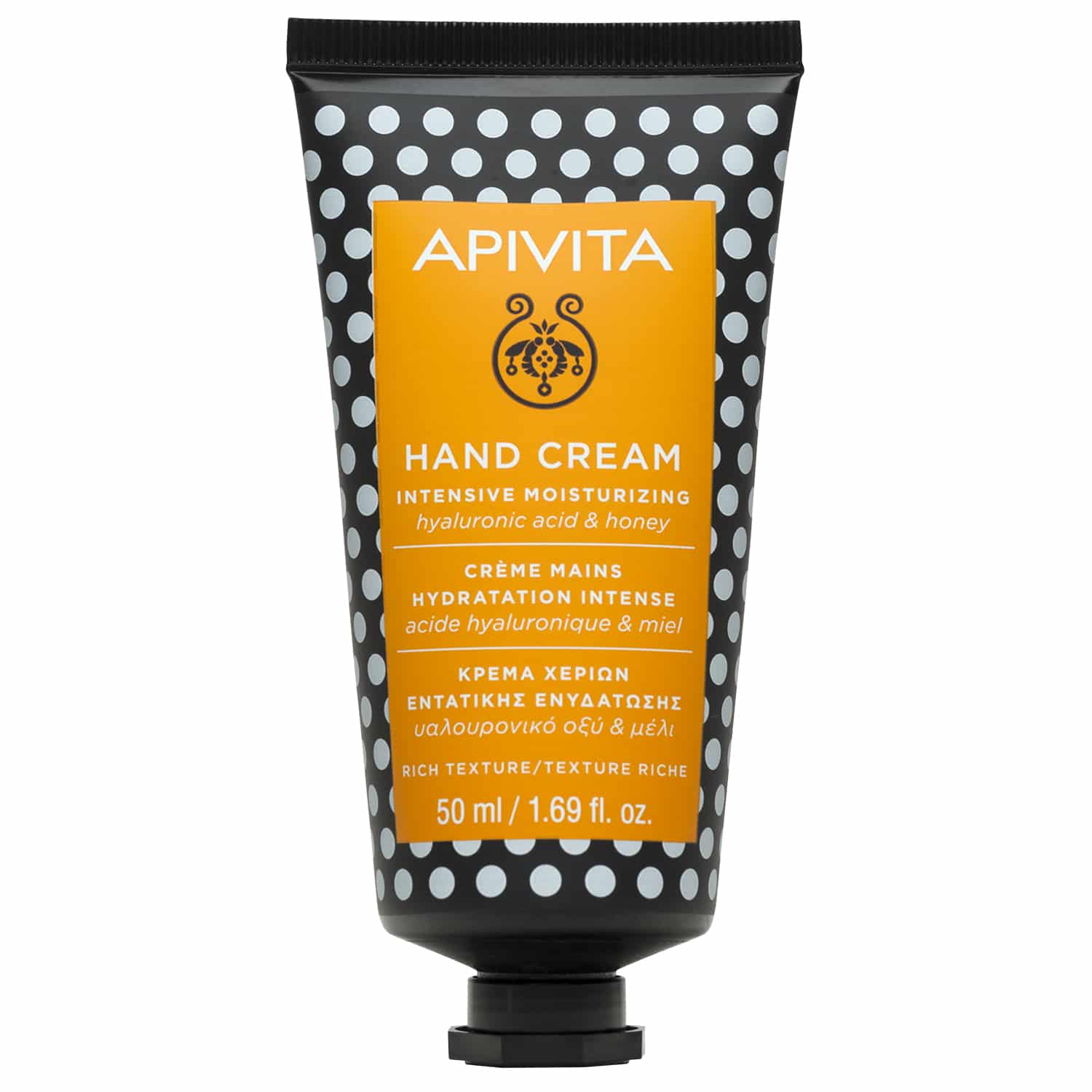 APIVITA - HAND CREAM Κρέμα Χεριών Εντατικής Ενυδάτωσης με Υαλουρονικό Οξύ και Μέλι - 50ml 